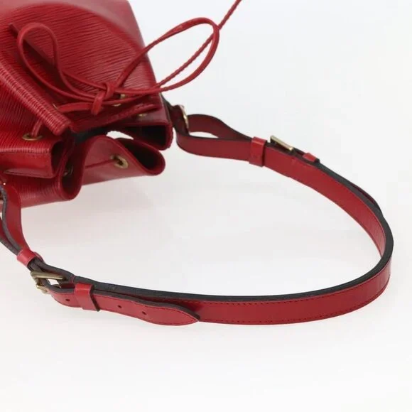 Authentic LOUIS VUITTON Epi Noe Shoulder Bag Red M44007 LV - Picture 14 of 16